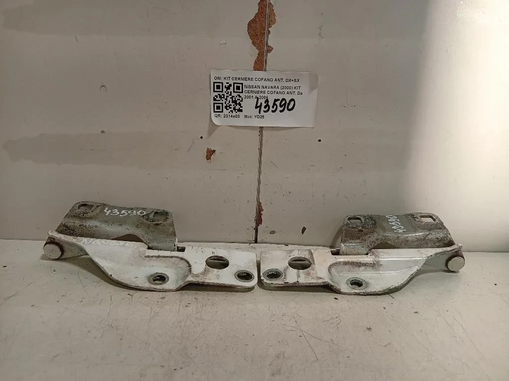 KIT Cerniere Cofano ANT KIT CERNIERE COFANO ANT DX+SX Nissan Navara 2000