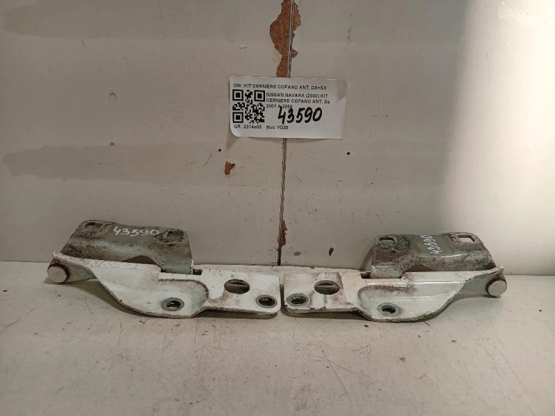 KIT Cerniere Cofano ANT KIT CERNIERE COFANO ANT DX+SX Nissan Navara 2000