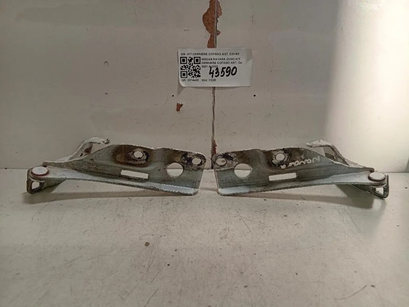 KIT Cerniere Cofano ANT KIT CERNIERE COFANO ANT DX+SX Nissan Navara 2000