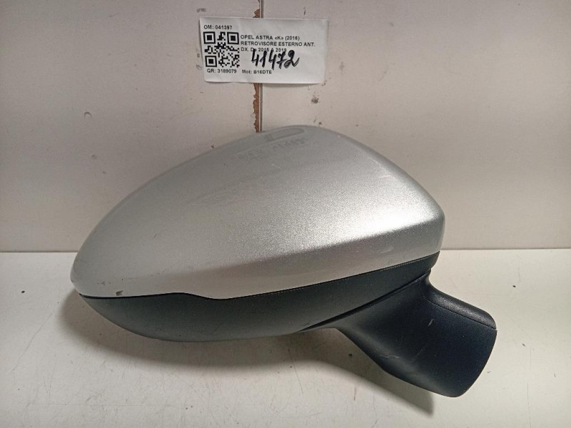 Retrovisore Esterno ANT DX 041397 5 FILI Opel Astra K 2016