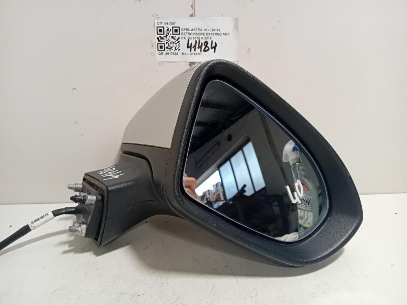 Retrovisore Esterno ANT DX 39176307 5 FILI Opel Astra K 2016