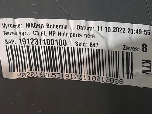 Paraurti ANT 9833504580 Citroen C3 III 2016