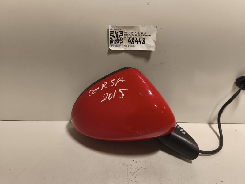 Retrovisore Esterno ANT DX SPECCHIO SPECCHIETTO VETRO Opel Corsa E 2014