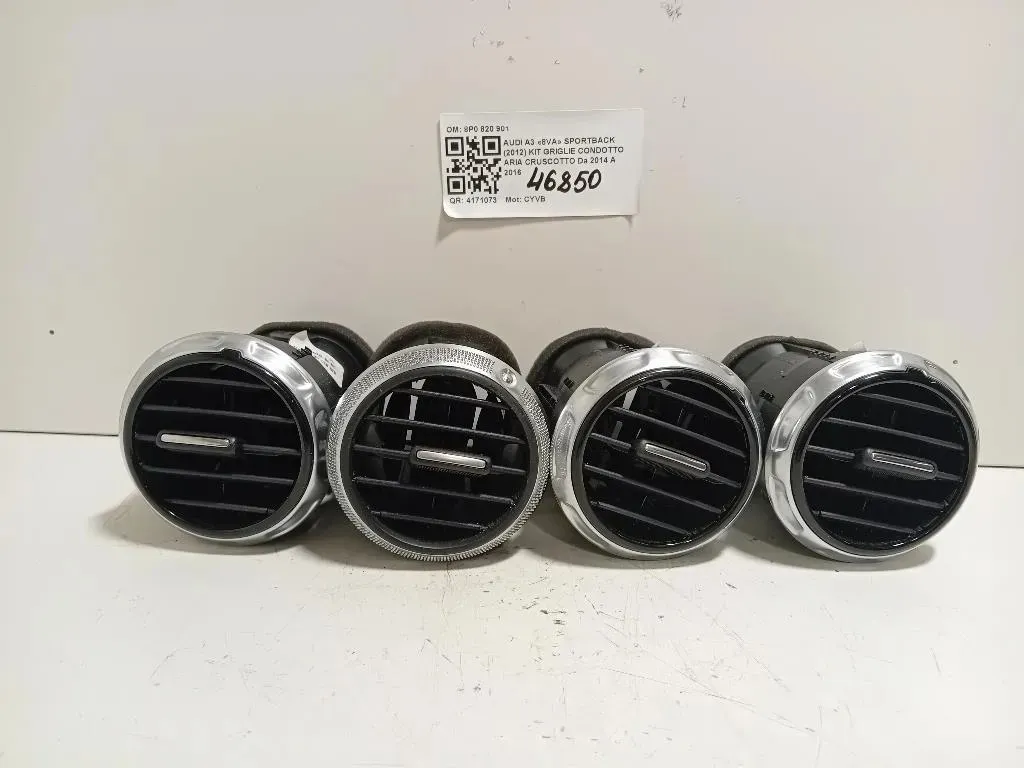 KIT Griglie Condotto ARIA Cruscotto 8P0 820 901 Audi A3 8VA Sportback 2012