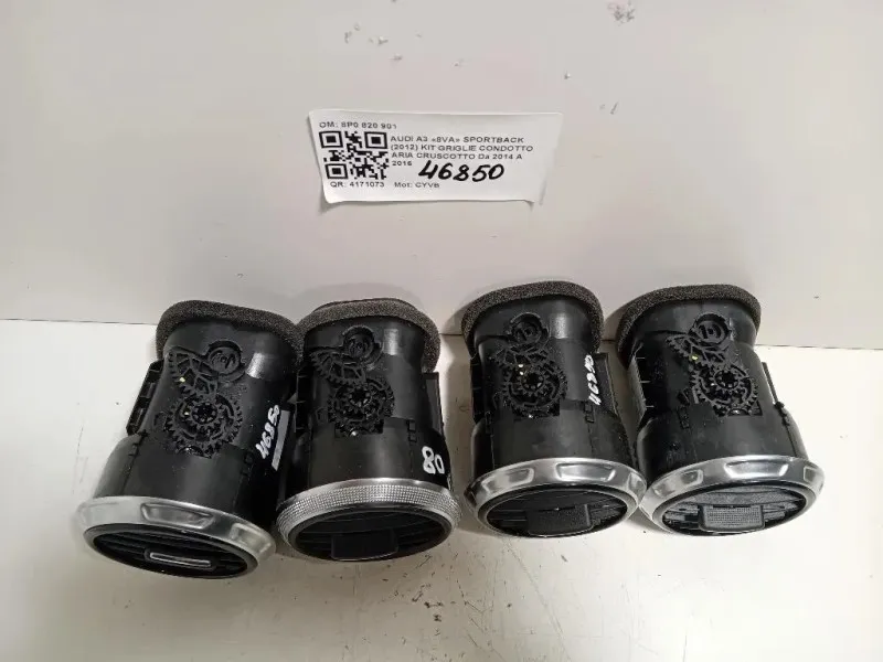 KIT Griglie Condotto ARIA Cruscotto 8P0 820 901 Audi A3 8VA Sportback 2012