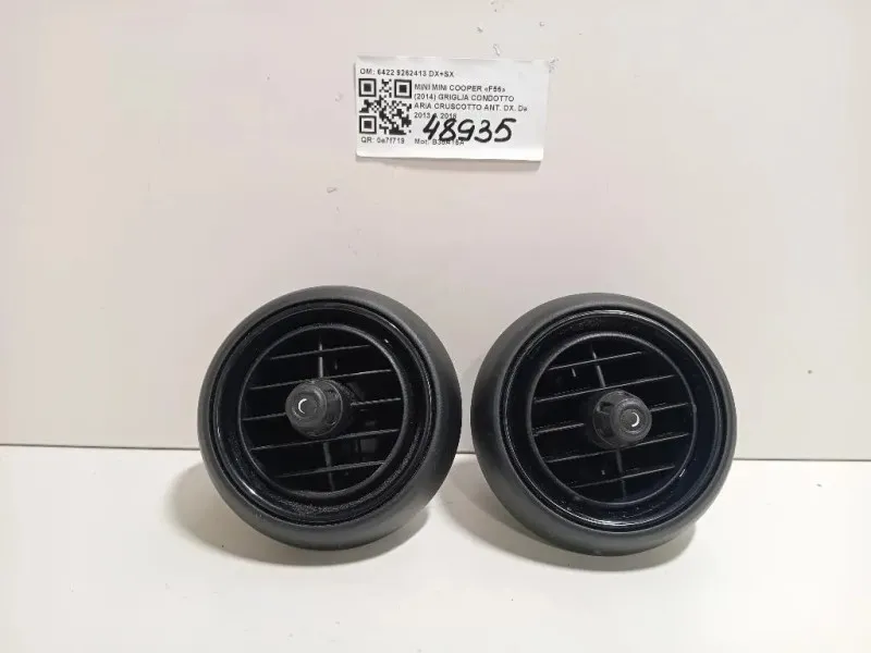 KIT Griglie Condotto ARIA Cruscotto 6422 9262413 DX+SX Mini MINI Cooper F56 2014