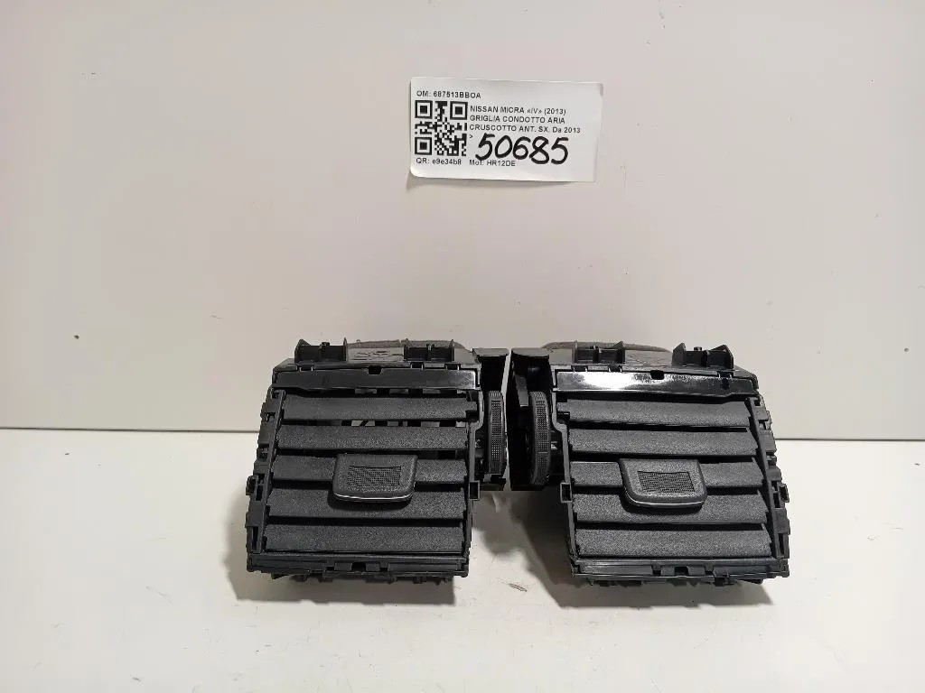 KIT Griglie Condotto ARIA Cruscotto 687513BBOA6873BBOA DX+SX Nissan Micra IV 2013