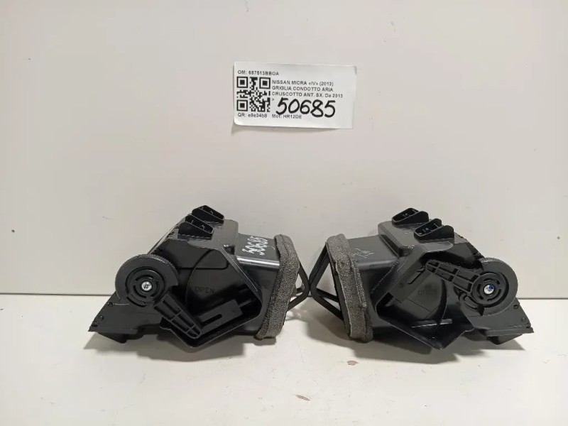 KIT Griglie Condotto ARIA Cruscotto 687513BBOA6873BBOA DX+SX Nissan Micra IV 2013