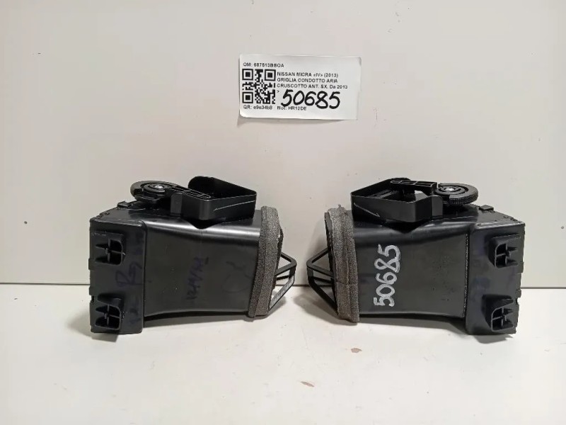 KIT Griglie Condotto ARIA Cruscotto 687513BBOA6873BBOA DX+SX Nissan Micra IV 2013