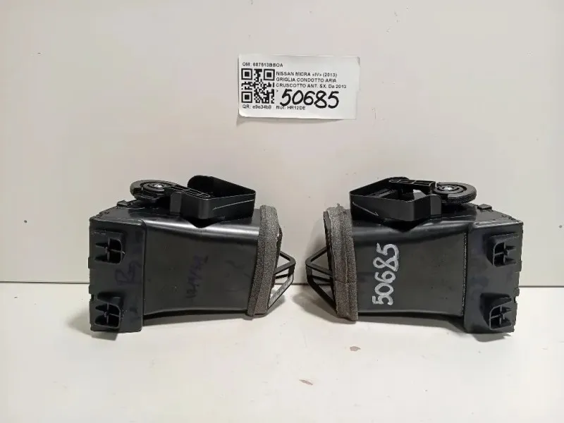 KIT Griglie Condotto ARIA Cruscotto 687513BBOA6873BBOA DX+SX Nissan Micra IV 2013