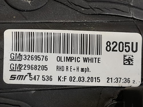 Retrovisore Esterno ANT DX 3269576 Opel Insignia A 2009