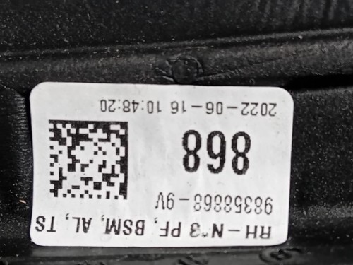 Retrovisore Esterno ANT DX 98358868 14 FILI Opel Mokka B 2020