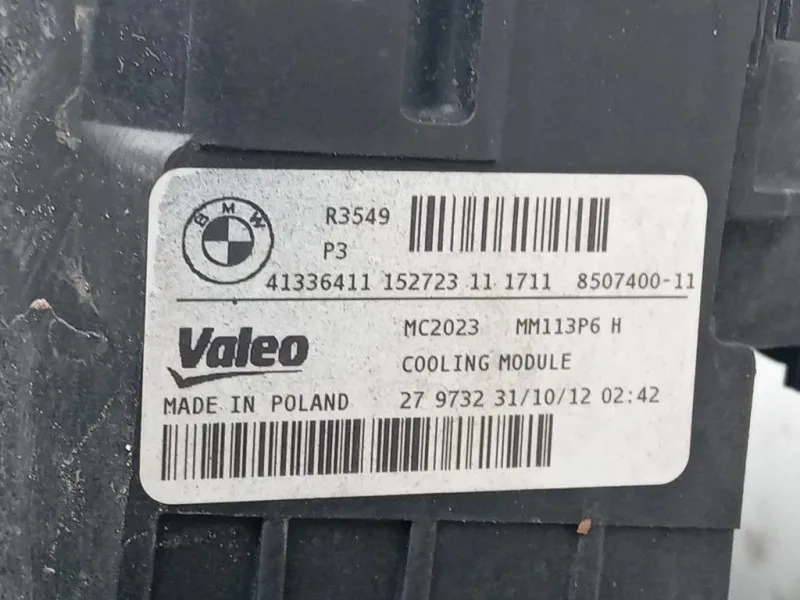 KIT Radiatori 152723 11 Bmw Serie 1 F20 Berlina 2012