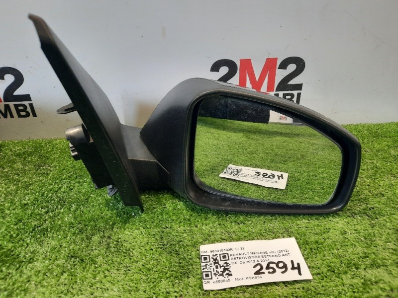 Retrovisore Esterno ANT DX 963010192R Renault Mégane III 2012