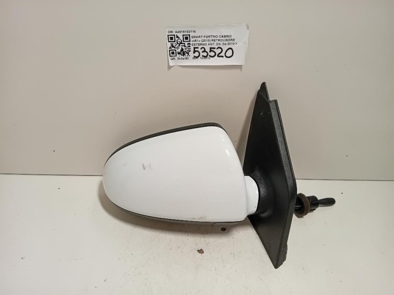 Retrovisore Esterno ANT DX A4518102116 Smart Fortwo Cabrio 451 2010