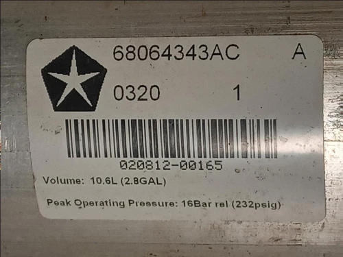 Accumulatore Pressione Frizione 68064343AC Jeep Grand Cherokee IV 2011