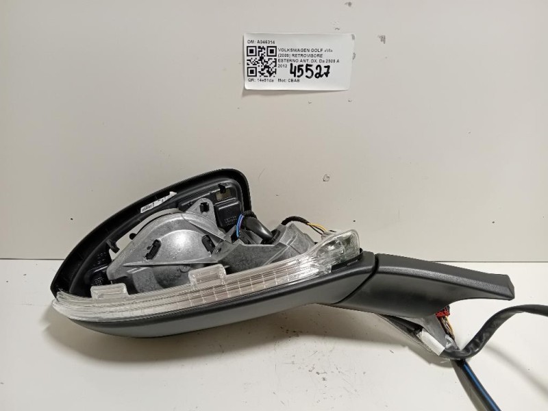 Retrovisore Esterno ANT DX A046314 Volkswagen GOLF VI 2009