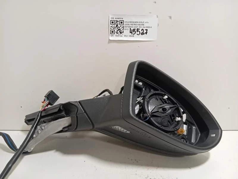 Retrovisore Esterno ANT DX A046314 Volkswagen GOLF VI 2009