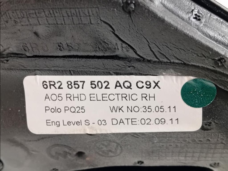 Retrovisore Esterno ANT DX 6 FILI 6R2857502 Volkswagen POLO VI 2009