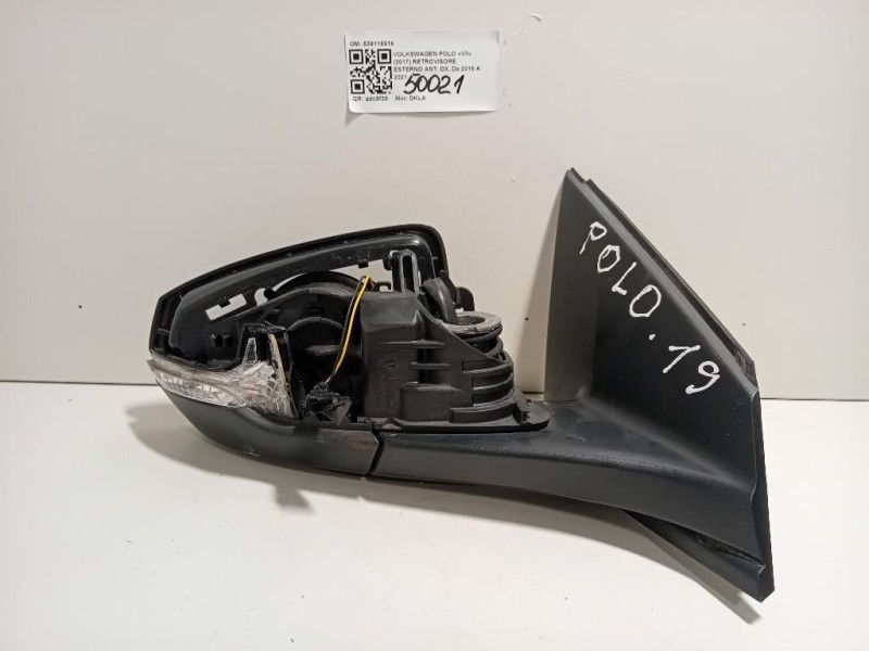 Retrovisore Esterno ANT DX 6 FILI 539116916 Volkswagen POLO VII 2017