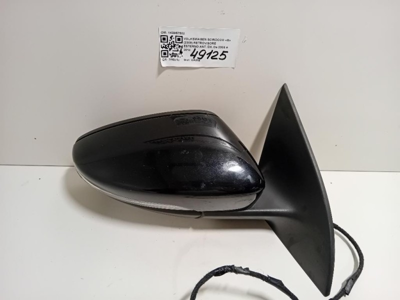 Retrovisore Esterno ANT DX 1K8857502 Volkswagen Scirocco III 2009