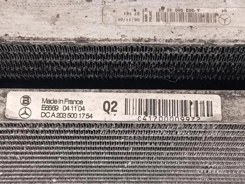 KIT Radiatori A2035001754 Mercedes Classe SLK R171 2004