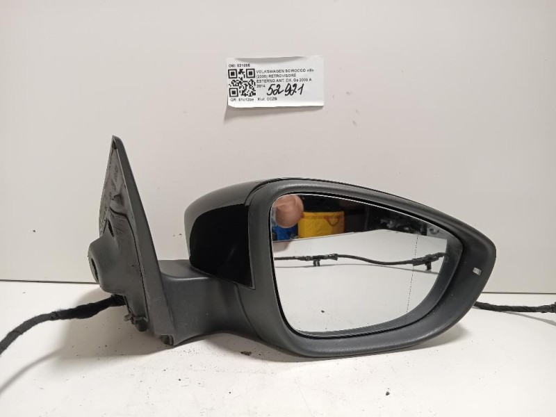 Retrovisore Esterno ANT DX 1K8857508Q9B9 6 FILE Volkswagen Scirocco III 2009