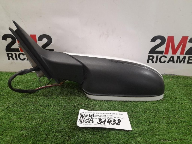 Retrovisore Esterno ANT SX SPECCHIO SPECCHIETTO RETROVISORE SINISTRO Audi A3 8P1 2008