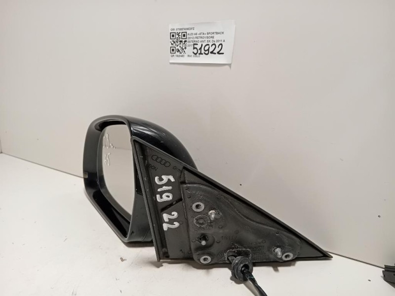 Retrovisore Esterno ANT SX 6 FILE 8T8857409E3FZ Audi A5 8TA Sportback 2012