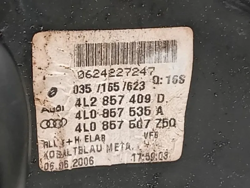 Retrovisore Esterno ANT SX 4L2857409D 10 FILE Audi Q7 4LB 2006