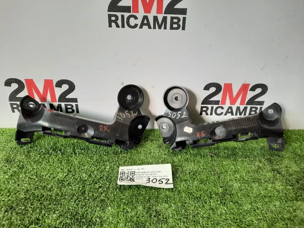 KIT Staffe Sostegno Paraurti INT POST 7416S7 GUIDA SINISTRA DESTRA Citroen DS3 2010