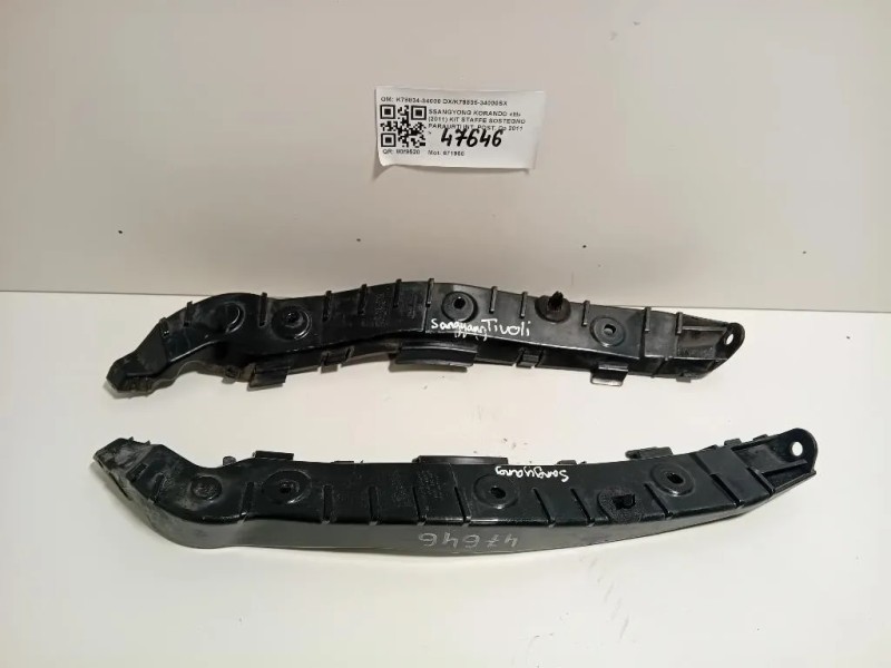 KIT Staffe Sostegno Paraurti INT POST K78834-34000 DXK78835-34000SX Ssangyong Korando III 2011
