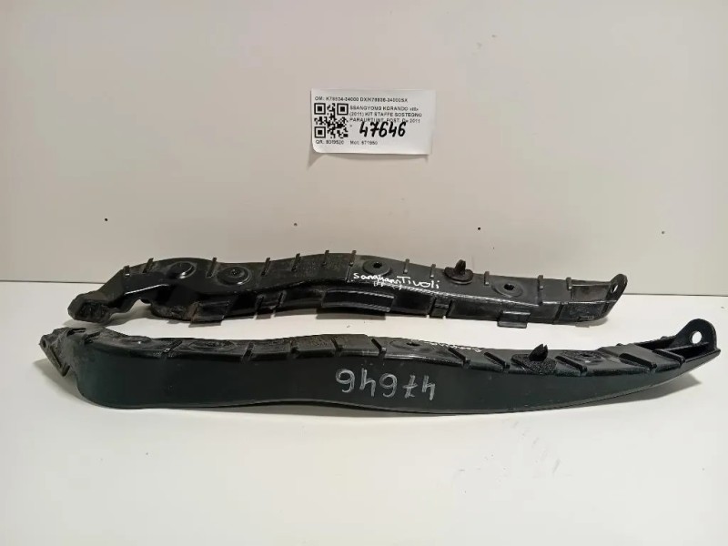 KIT Staffe Sostegno Paraurti INT POST K78834-34000 DXK78835-34000SX Ssangyong Korando III 2011