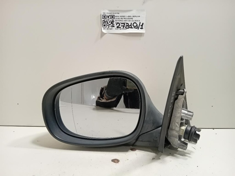 Retrovisore Esterno ANT SX F0142115 5 PIN Bmw Serie 3 E90 Berlina 2005