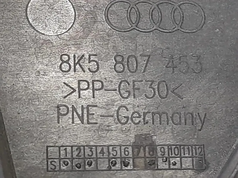 KIT Staffe Sostegno Paraurti POST SX 8K5807453 Audi A4 8K5 Avant 2008