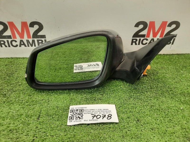 Retrovisore Esterno ANT SX 51167285163 Bmw Serie 4 F36 GRAN Coupe 2014