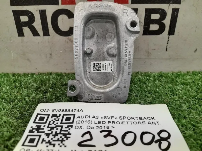 LED Proiettore ANT DX 8V0998474A Audi A3 8VF Sportback 2016