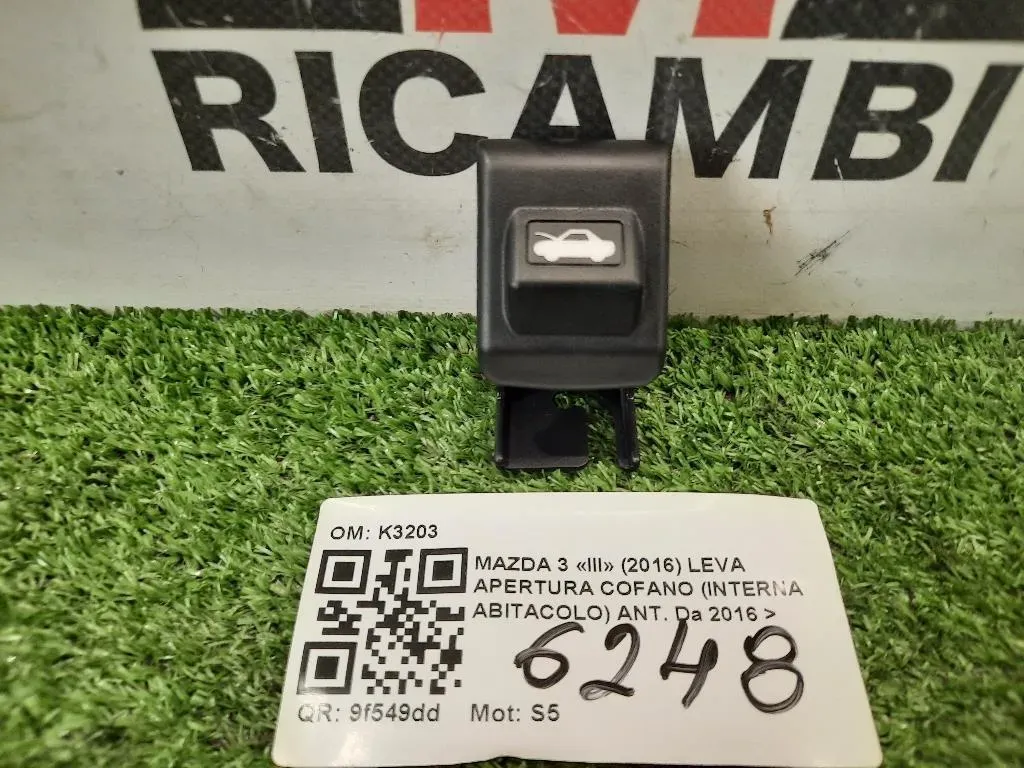 LEVA Apertura Cofano Interna Abitacolo ANT K3203 Mazda 3 III 2016