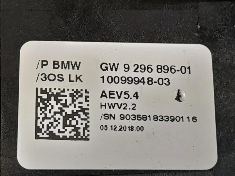 LEVA Cambio Automatico 929689601 Bmw Serie 3 F30 Berlina 2012