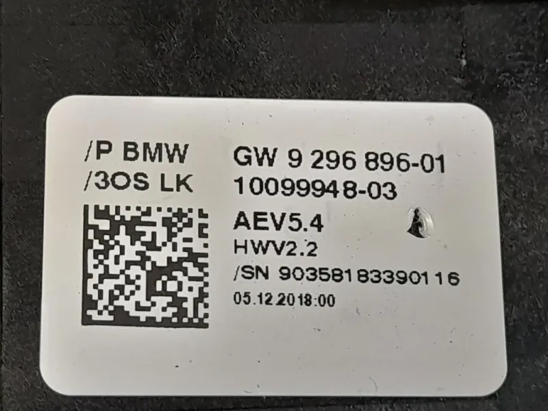 LEVA Cambio Automatico 929689601 Bmw Serie 3 F30 Berlina 2012