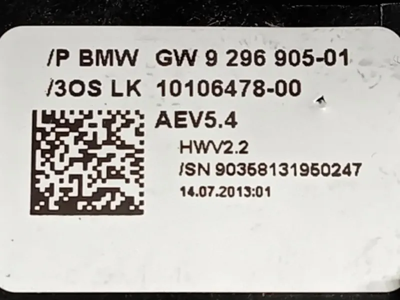 LEVA Cambio Automatico 10099976-00 Bmw Serie 5 F10 Berlina 2010