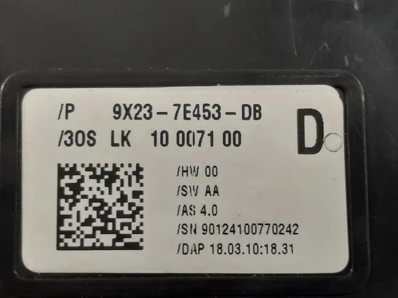 LEVA Cambio Automatico 9X23-7E453-DB Jaguar XF I 2008