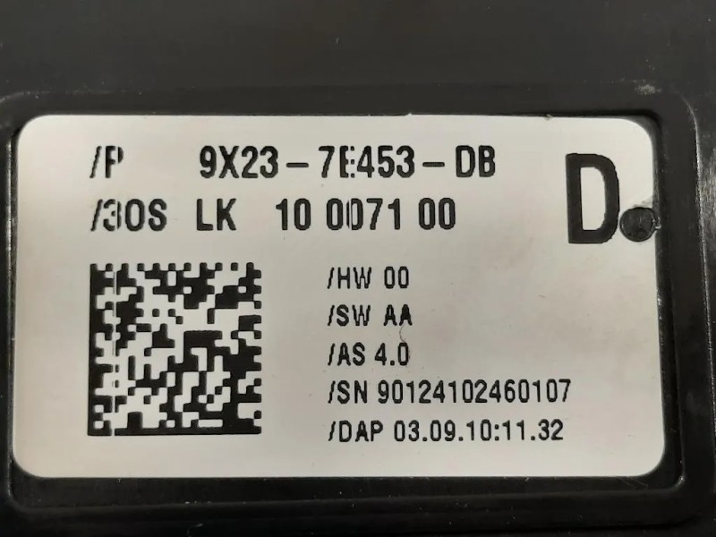 LEVA Cambio Automatico 9X23-7E453-DB Jaguar XF I 2008