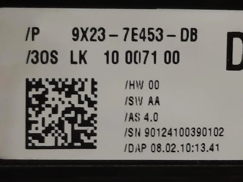 LEVA Cambio Automatico 9X23-7E453-DB Jaguar XF I 2008