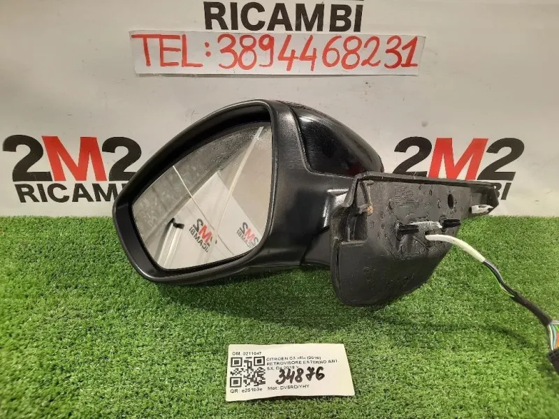 Retrovisore Esterno ANT SX 8 FILI 98267133XT Citroen C3 III 2016