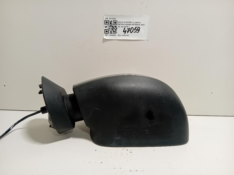 Retrovisore Esterno ANT SX 5 FILI SPECCHIO SPECCHIETTO VETRO Dacia Duster I 2014