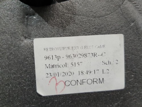 Retrovisore Esterno ANT SX 963029873R Dacia Duster II 2018