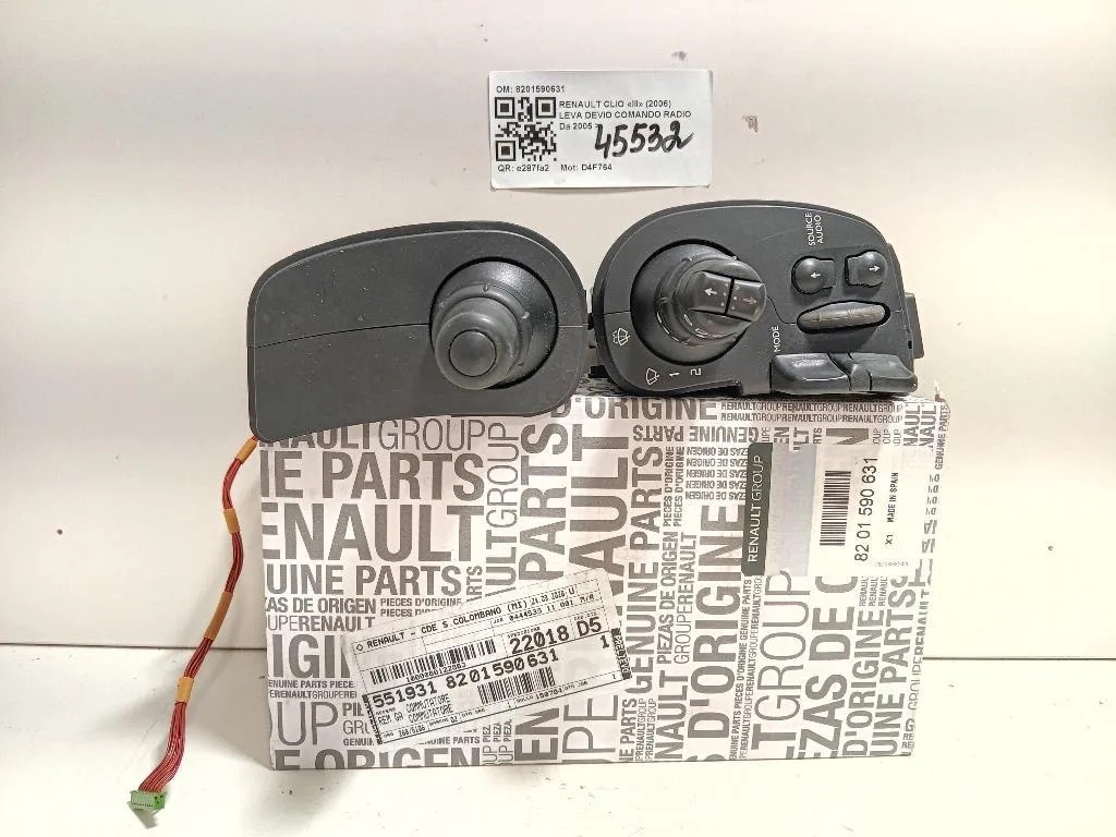 LEVA Devio Comando Radio 8201590631 Renault CLIO III 2006