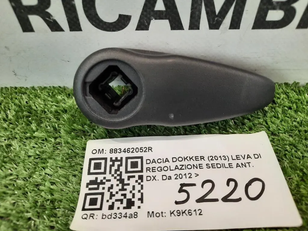 LEVA DI Regolazione Sedile ANT DX 883462052R Dacia Dokker 2013