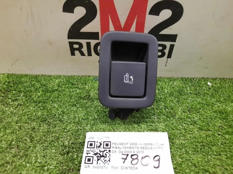 LEVA Ribaltamento Sedile POST DX 1700698 Peugeot 3008 I 2009